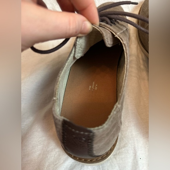 Toms Preston Toffee Coated Line brown rounded toe Shoe Size Men 8.5 SKU10011587 - Picture 9 of 10